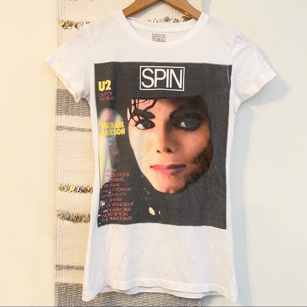 Michael Jackson Retro Vintage Babydoll Band Tee M Gem
